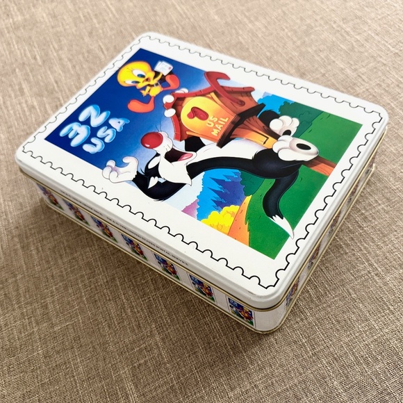 Vintage Sylvester & Tweety Stationery in Collectible Tin & Collectible Stamps - Picture 9 of 11